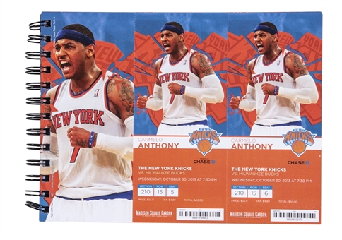2013-14 Complete NY Knicks Season Ticket Book Giannis NBA Debut In Gem Mint